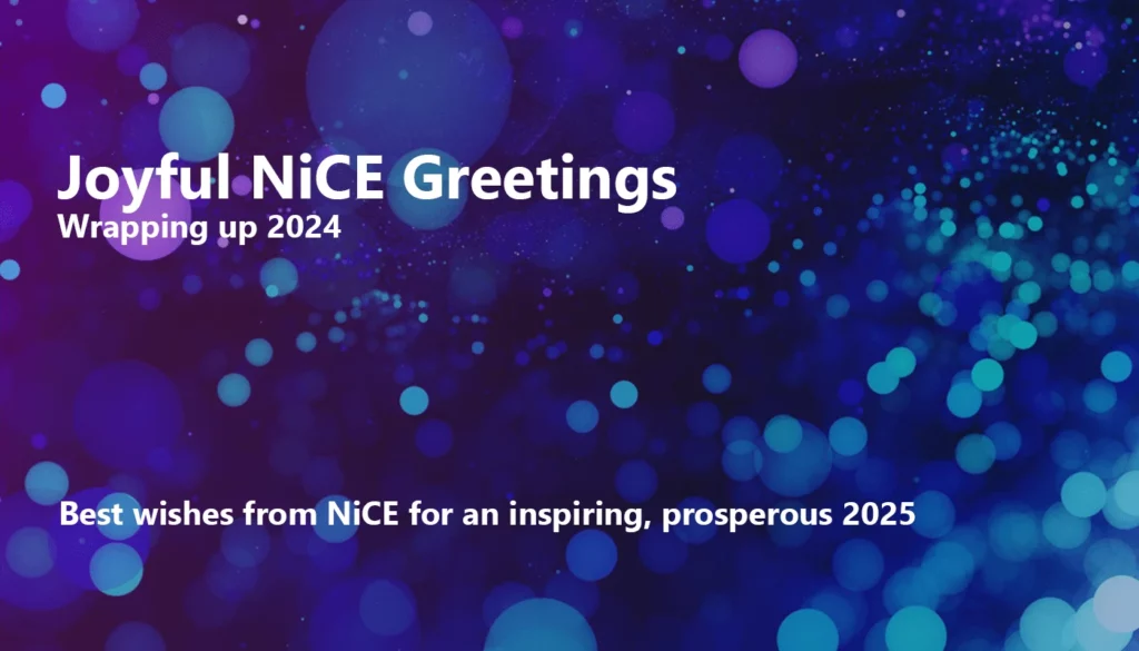 Joyful NiCE Greetings, Wrapping up 2024