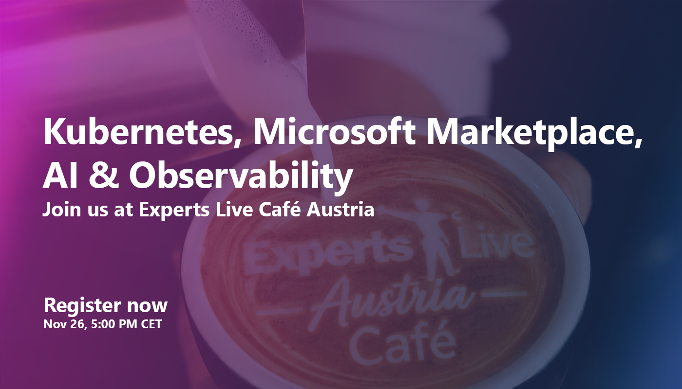 Joins us at Experts Live Austria Café